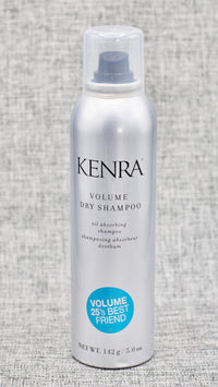 Kenra Volume Dry Shampoo is an OIL ABSORBING DRY SHAMPOO. This waterless shampoo instantly refreshes hair at the root. Absorbs oils & impurities. Translucent spray, leaving no white residue. Builds the ideal foundation for styling.