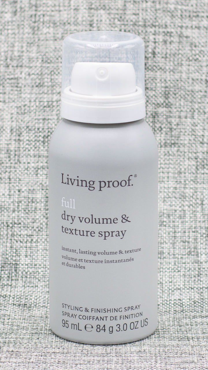 Living Proof Full Dry Volume & Texture Spray is a versatile texturizing spray that turns up the volume on different styles for an imperfectly perfect lived-in look and feel. long-lasting volume and texture for fine hair. Provides buildable. Heat protection up to 410° F/210° C
Lightly absorbs oil to extend the life of your look. Instantly transforms fine, flat, or thin hair. Works on dry hair
