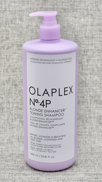 Olaplex Nº.4P Blonde Enhancer Toning Shampoo. One of THE BEST purple shampoo's on the market right now. A highly concentrated purple shampoo cleanses, tones, and repairs while keeping hair hydrated from roots to ends. Sulfate-free