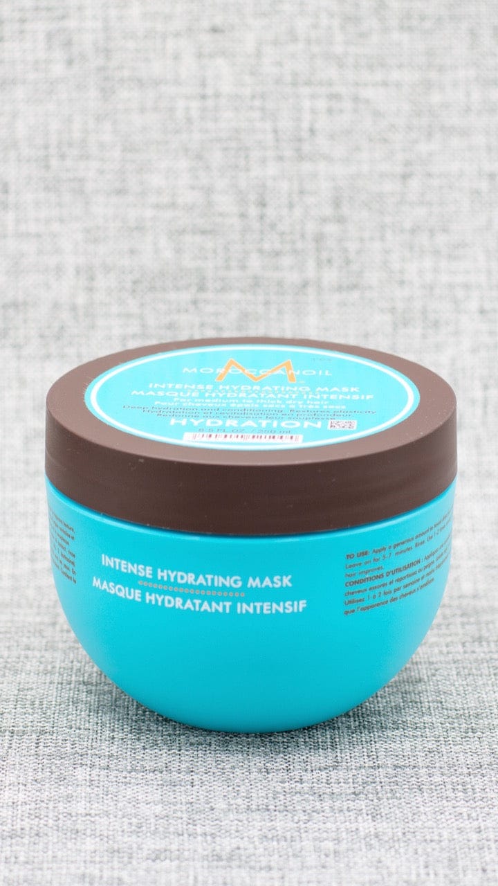 A deep conditioning mask to help restore moisture, elasticity, and shine to dry hair. Formulated with argan oil and other nourishing ingredients. Treat yourself to a quick, reviving five-minute hair mask. Moroccanoil® Intense Hydrating Mask is a high-performance, rich and creamy deep conditioner formulated for medium to thick, dry hair.