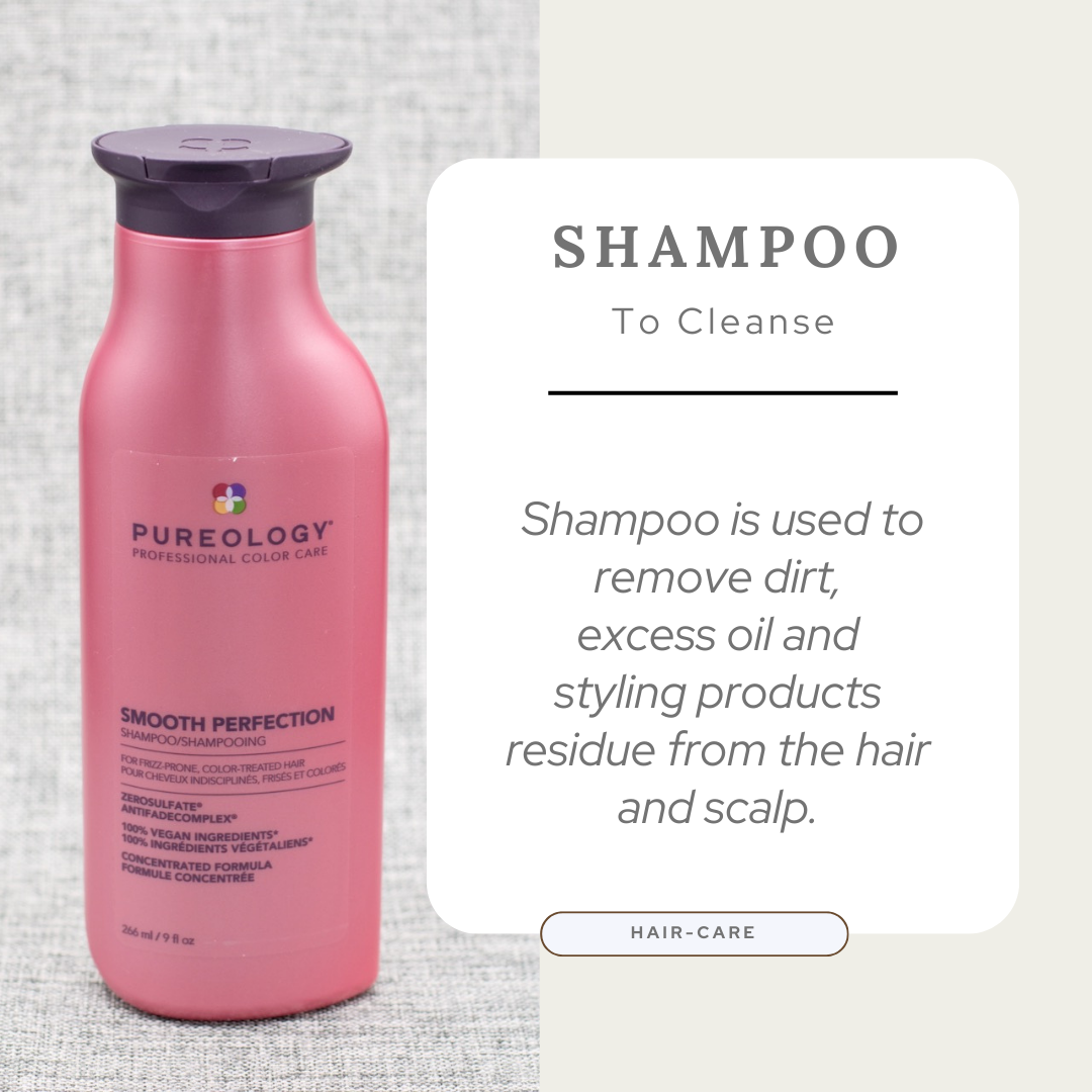 A specifically curated collection of professional salon shampoo's for all hair and scalp needs. Shampoo is used to remove dirt, excess oil and styling products residue from the hair and scalp.