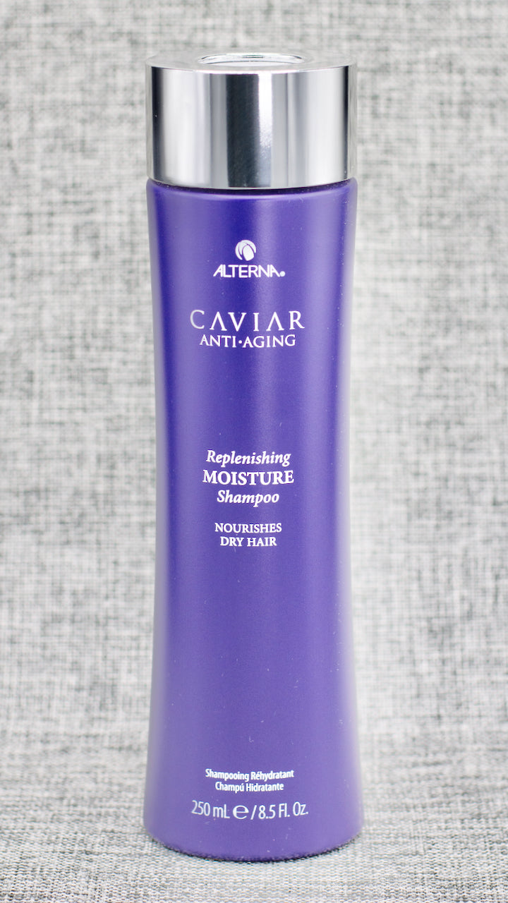 Caviar Anti-Aging Replenishing Moisture Shampoo helps to restore and rebalance moisture to hair for noticeably softer, smoother, shinier hair that feels transformed after one use. It helps to protect and defend against daily aggressors like environmental, physical, heat and chemical damage that can cause your hair to appear older.