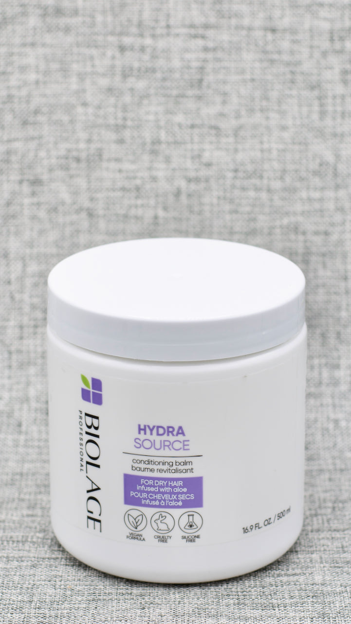 Biolage Ultra Hydra Source Conditioning Balm for very dry hair helps optimize moisture balance, intensely conditioning for healthy looking hair. Conditions to help envelop and smooth dry, thick coarse hair.