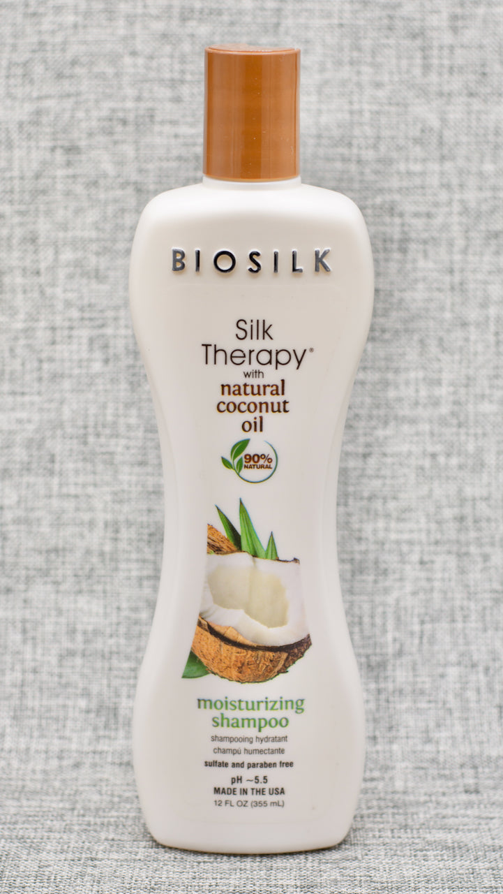 Biosilk Silk Therapy with Natural Coconut Oil Moisturizing Shampoo is specifically formulated to cleanse and nourish while also providing intense moisture to the hair and skin. Infused with natural coconut oil and silk, the complete line of products is gentle enough for daily use and offers moisturizing oils the skin needs.