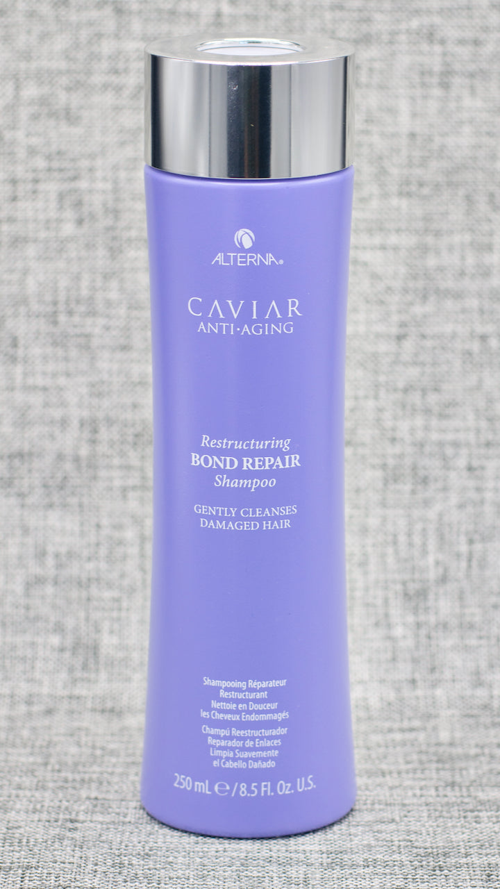 Caviar Bond Repair Shampoo, Featuring our exclusive Caviar Bond Enforcing Technology to repair and protect hair, reduce breakage by more than 99%, and add strength.