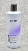 Kenra Violet Toning Shampoo will enhance vibrancy of blonde or gray hair and help eliminate brassy. tones and neutralizes yellow between salon services. VIOLET PIGMENTED SHAMPOO FOR BLONDE - GREY. Eliminate brassy tones. Enhance Vibrancy. Color Safe