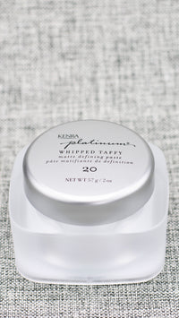 Kenra Platinum Whipped Taffy 20 provides an airy, high-hold matte finish. This hair styling cream is a versatile product that can sculpt, smooth, or texturize any style without adding weight due to its whipped soufflé texture.&nbsp; Hold level 20