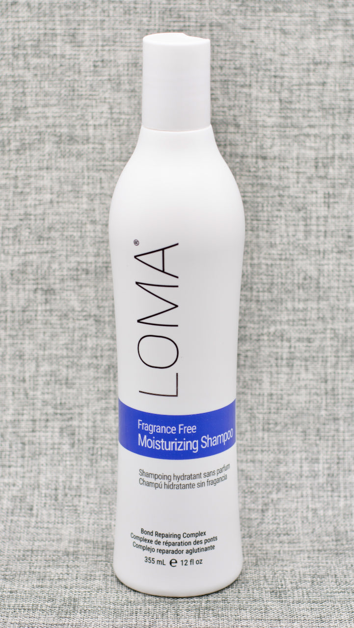 Loma Fragrance Free Moisturizing Shampoo: MOISTURIZING FORMULA GREAT FOR SENSITIVE SKIN. GREAT FOR PEOPLE WHO HAVE SENSITIVE SKIN, ASTHMA, RESPIRATORY ISSUES, MIGRAINES. For all hair types
Moisturizing formula with zero fragrance
Replenish and restore moisture for healthy, shiny hair. Color safe. Cruelty free and Vegan. GLUTEN FREE, soy, paraben free. Sulfate-free Cleansing. Great at moisturizing dry scalp