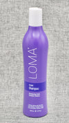 Loma Violet Toning Shampoo: TONING SHAMPOO FOR BLONDE OR GRAY HAIR.
FOR GREY &amp; BLONDE HAIR. Sulfate, gluten, soy and paraben-free cleansing
Brightens grey and blonde hair
Highly pigmented; the most effective toning shampoo on the market. blue-violet pigmented shampoo to enhance blonde and grey hair while neutralizing yellow to brassy tones