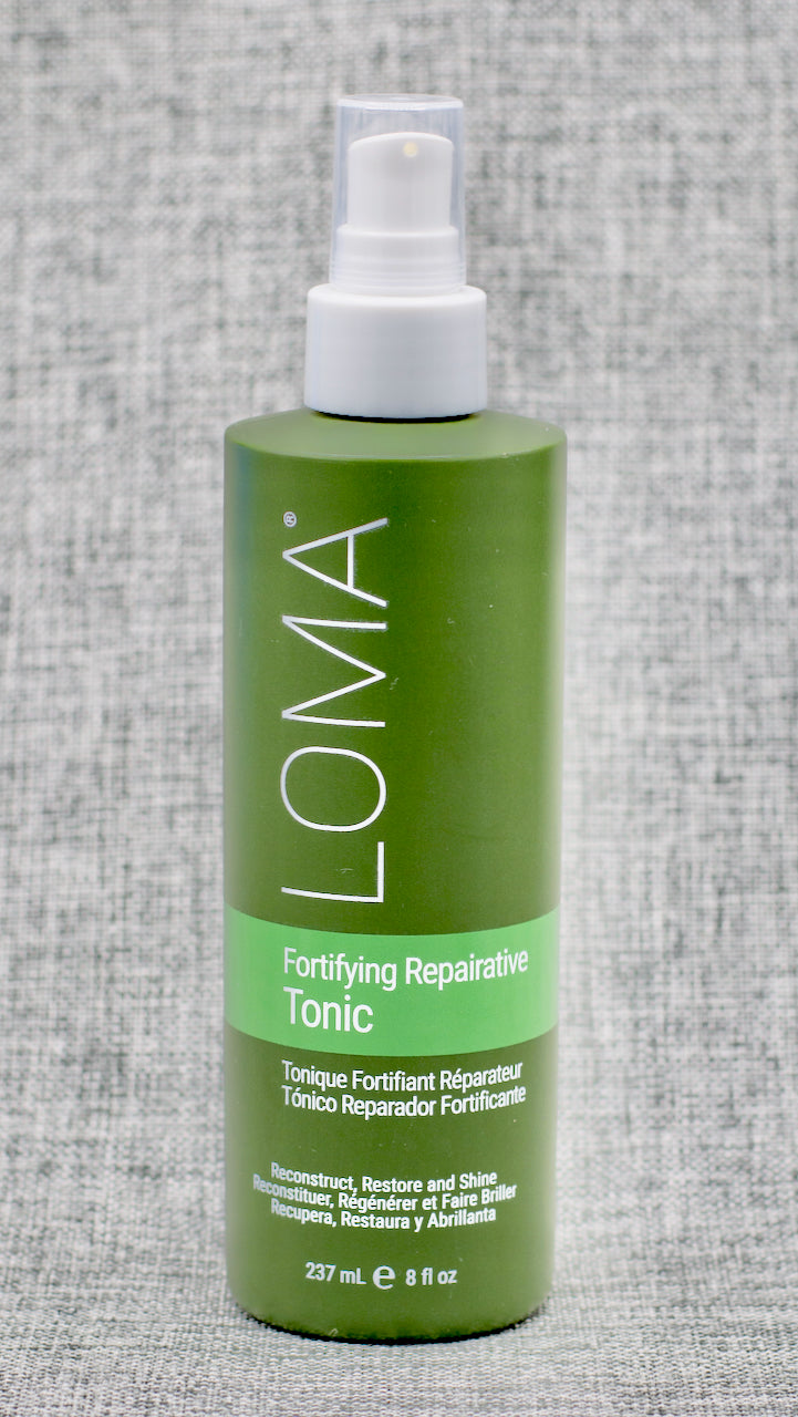 Loma Fortifying Reparative Tonic: REPAIRS HAIR FROM THE INSIDE. FOR ALL HAIR TYPES, ESPECIALLY DRY, THIRSTY, DAMAGED HAIR