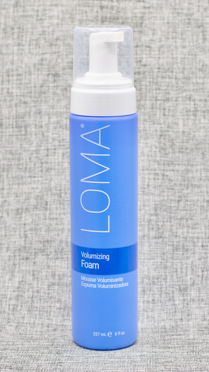 Loma Volumizing Foam. TOUCHABLE HOLD THAT ALLOWS YOU TO SCRUNCH, SMOOTH, OR DEFINE. FOR ALL HAIR TYPES. Builds volume and adds shine
Thermal and flat iron protection. Humidity resistant. Seals and protects colored hair
High shine and medium hold