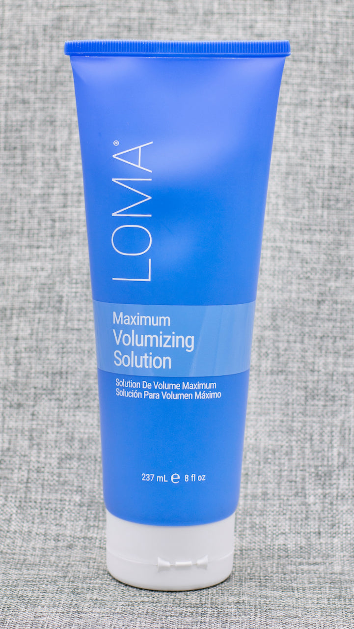 Loma Maximum Volumizing Lotion: BUILDS VOLUME, FULLNESS AND SHINE
FOR ALL HAIR TYPES. Medium to firm hold. Builds volume, fullness and shine for thicker, plumper hair. Medium shine. Dries quickly. Flexible yet touchable hold