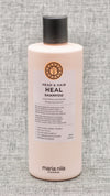 Maria Nila Head &amp; Hair Heal Shampoo-FOR SENSITIVE AND DRY SCALP. A soothing and strengthening shampoo with calming aloe vera extract.
The active ingredients in Head & Hair Heal Shampoo helps balance your hair and scalp for a healthy look and feel.
The shampoo has a flowery scent of jasmine and linden blossom.&nbsp;
Dry scalp relief.