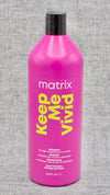 Matrix Keep Me Vivid Sulfate Free Shampoo. The latest sulfate-free technology gently cleanses to maintain vibrancy of fast-fading hair colors.  Keep Me Vivid Shampoo is the next generation SULFATE FREE technology that does it all.