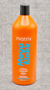 Matrix Mega Sleek Conditioner. Conditions to help control rebellious, unruly hair and manages frizz against humidity. The search for smooth, sleek hair is over thanks to Mega Sleek System. This anti-frizz, vegan-formulated conditioner with shea butter helps control rebellious, unruly hair and manages frizz against humidity for smoothness, leaving hair smooth, shiny and defrizzed, with up to 5x smoother hair.