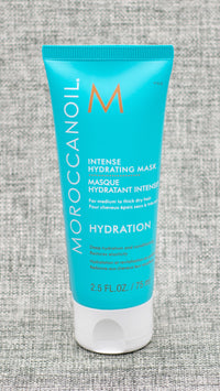 A deep conditioning mask to help restore moisture, elasticity, and shine to dry hair. Formulated with argan oil and other nourishing ingredients. Treat yourself to a quick, reviving five-minute hair mask. Moroccanoil® Intense Hydrating Mask is a high-performance, rich and creamy deep conditioner formulated for medium to thick, dry hair.