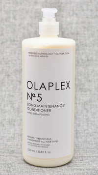 Olaplex Nº.5 Bond Maintenance Conditioner. A highly-moisturizing, reparative conditioner for all hair types. Leaves hair easier to manage, shinier, and healthier with each use. Protects and repairs damaged hair, split ends, and frizz by re-linking broken bonds. It is color-safe and will strengthen and leave your hair stronger than ever