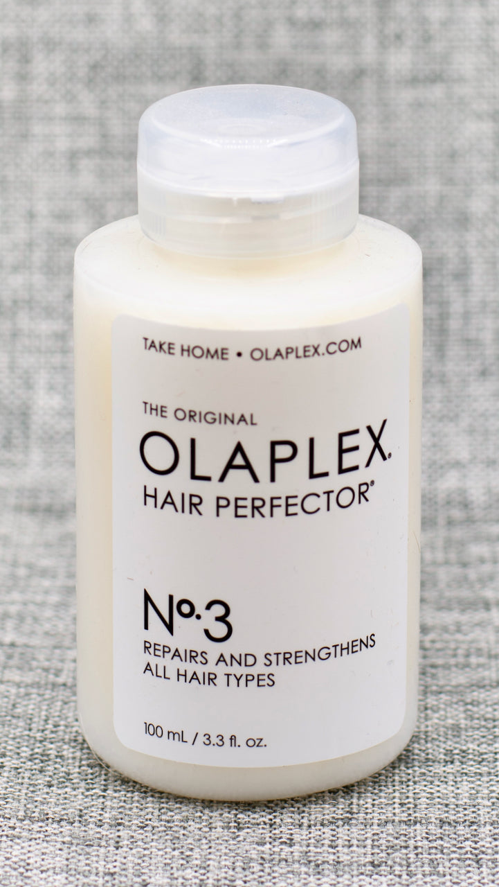 Olaplex Nº.3 Hair Perfector. This weekly pre-shampoo treatment repairs and prevents damage for stronger, healthier-looking hair. Not a conditioner, mask, or protein treatment– Nº.3 Hair Perfector™ is an innovative bond builder to repair damage where it starts, on a molecular level.