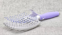 Olivia Garden Fingerbrush is a curved & Vented Paddle Brush. Great for detangling, styling, daily brushing scalp massage. Beautiful, natural styling results.