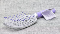 Olivia Garden Fingerbrush is a curved & Vented Paddle Brush. Great for detangling, styling, daily brushing scalp massage. Beautiful, natural styling results.