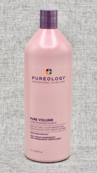 Pureology Pure Volume Conditioner is a Lightweight conditioner that enhances volume and movement without weighing down finer hair. that lifts and supports your hair.