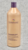 Pureology Nano Works Gold Conditioner. Our most luxurious, creamy conditioner that strengthens, restores and adds shine to tired hair.Restores hair's youthful state. Strengthens. Renews softness and shine. Supports scalp health. Treats like a mask without the weight.