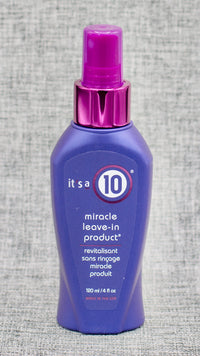 It's a 10 Miracle Leave-In Spray. our Miracle Leave-In Product. A cult-classic, this easy-to-use spray smooths hair, helps eliminate frizz, restores shine, and enhances your hair’s natural body.