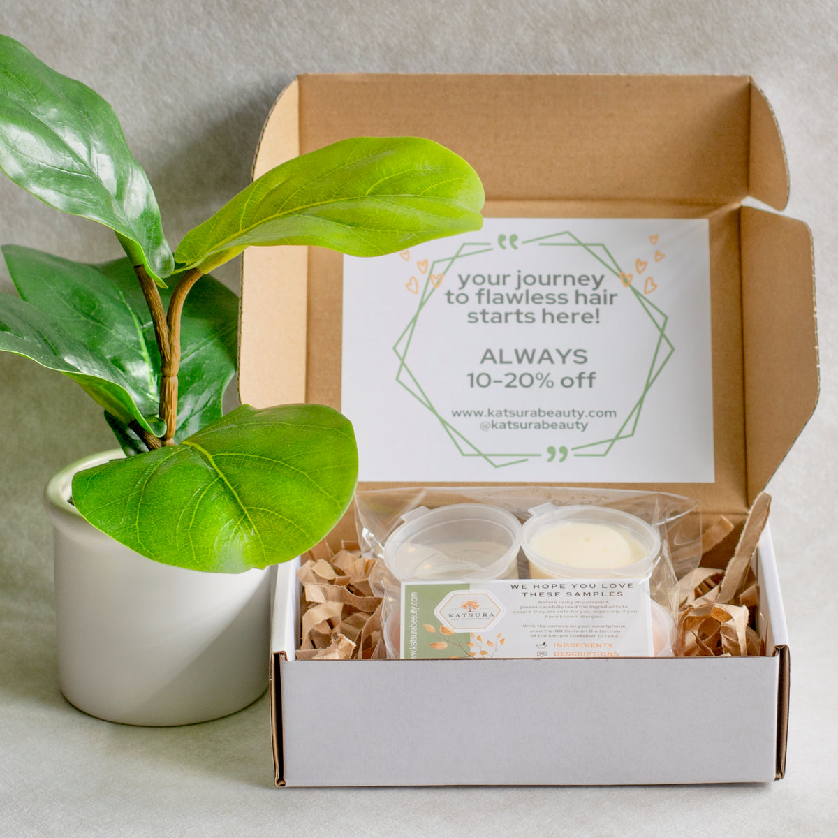 Katsura Hair + Beauty Products Sample Box Monthly Sample Subscription Box